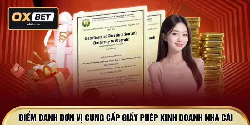 Điểm danh đơn vị cung cấp giấy phép kinh doanh nhà cái